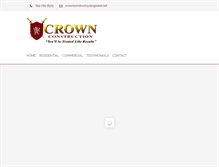 Tablet Screenshot of crownconstructionllc.net